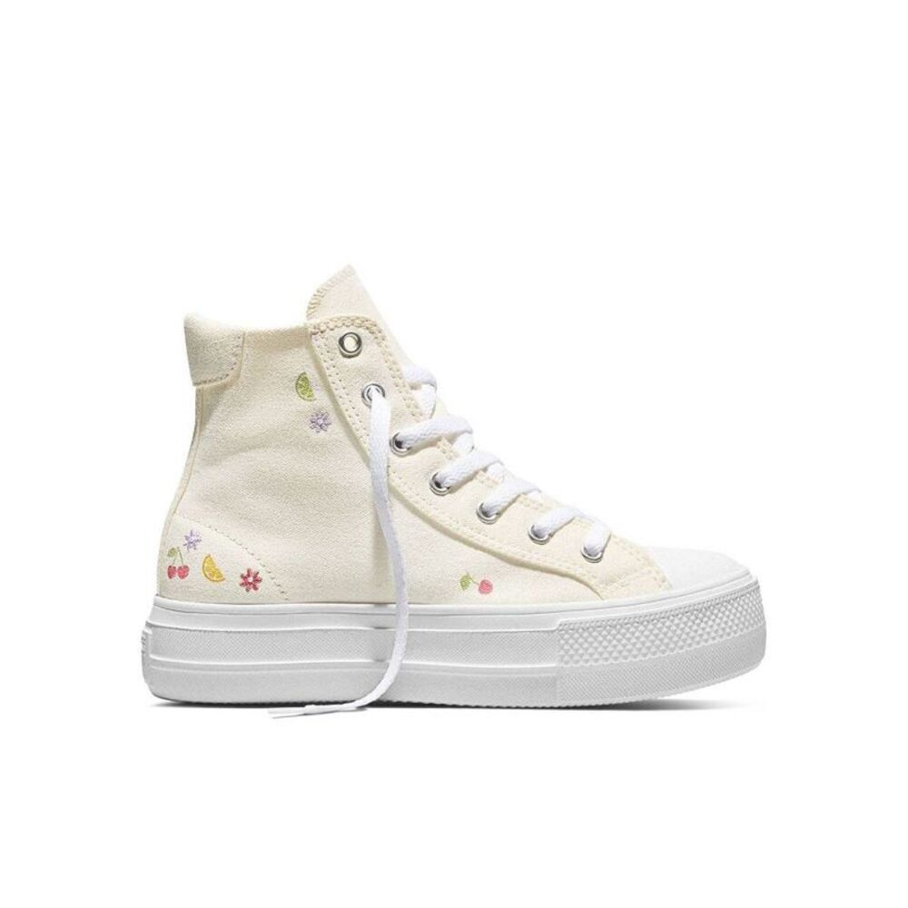 Converse -  Kids' Platform High Top Sneakers - Cream  Cream